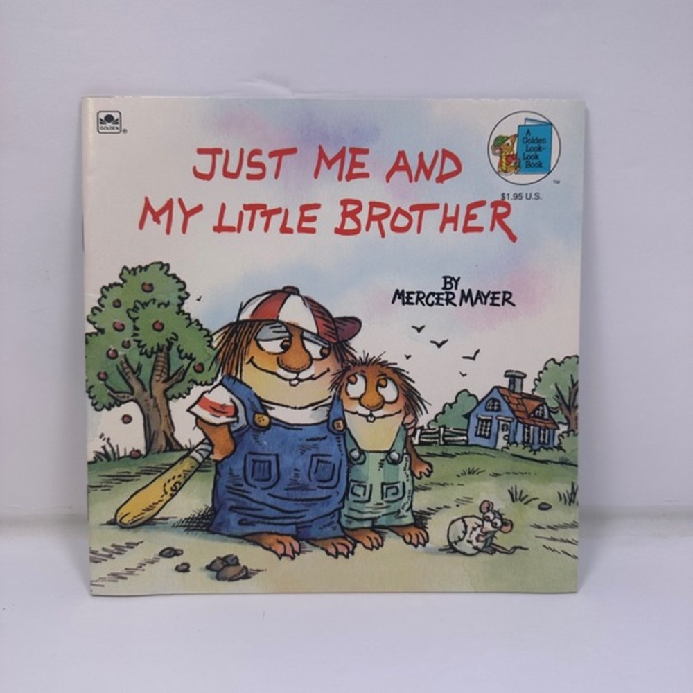 Just Me and My Little Brother by Mercer Mayer Golden Look Book Hardcover 1991